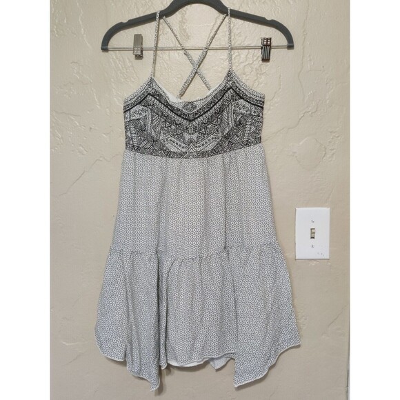 American‎ Eagle White & Black Print Dress Size S/P Small - Picture 1 of 6